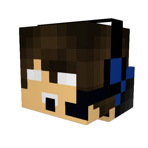spartakus17 Minecraft avatar head, 3D render