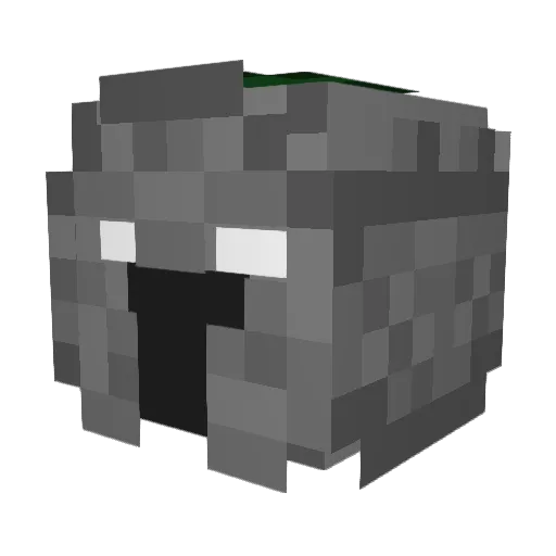 spartan3352 Minecraft avatar head, 3D render