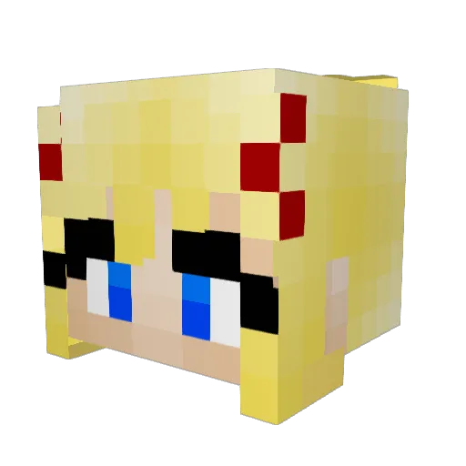 spartance Minecraft avatar head, 3D render