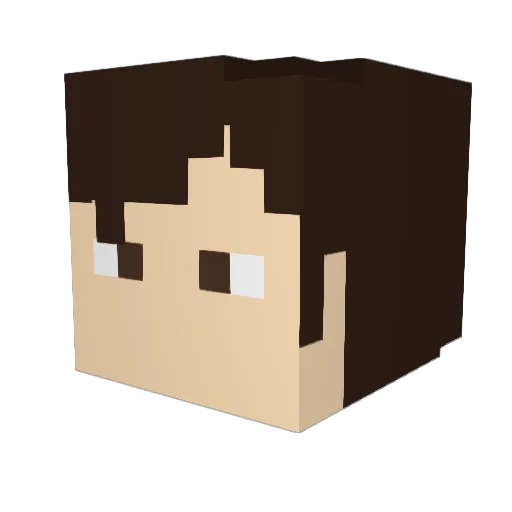 spartanmonroe Minecraft avatar head, 3D render