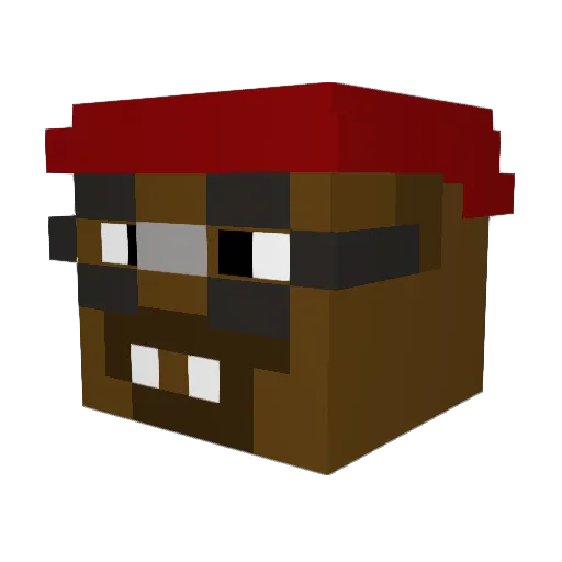 sparten2001 Minecraft avatar head, 3D render