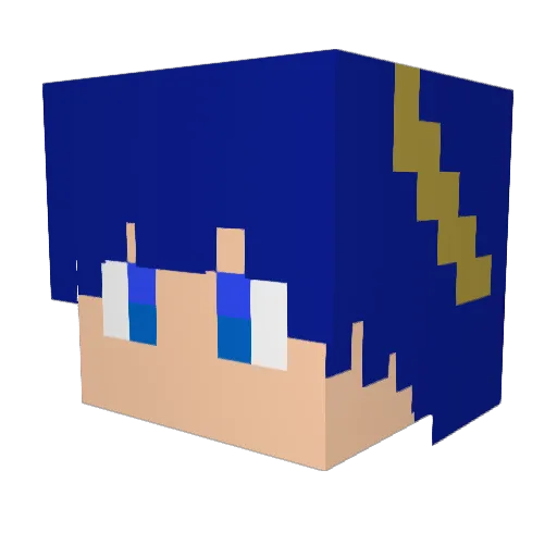 spartian3 Minecraft avatar head, 3D render