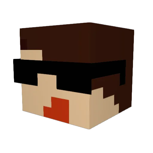 sparxyyy Minecraft avatar head, 3D render
