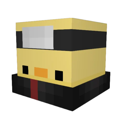 spastikuss Minecraft avatar head, 3D render