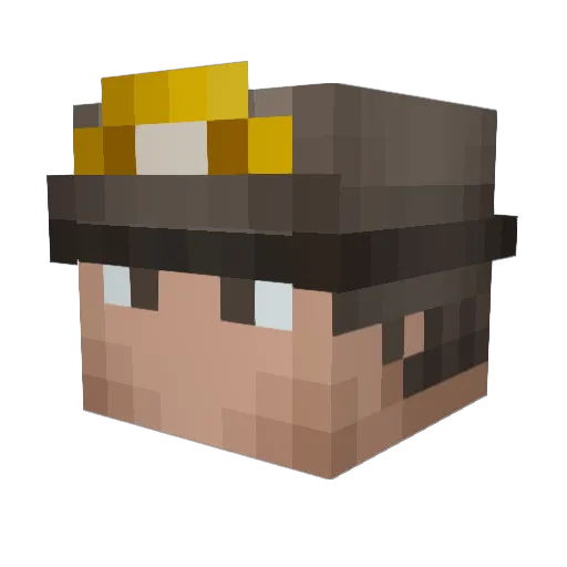 spats1 Minecraft avatar head, 3D render