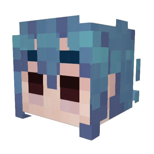 spawnofswann Minecraft avatar head, 3D render