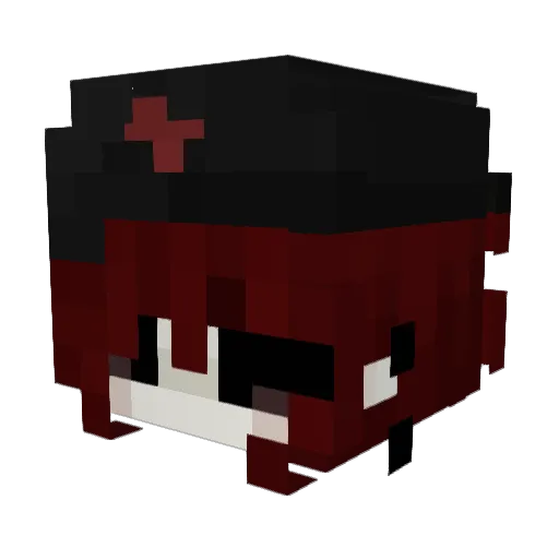 spawnvillager Minecraft avatar head, 3D render