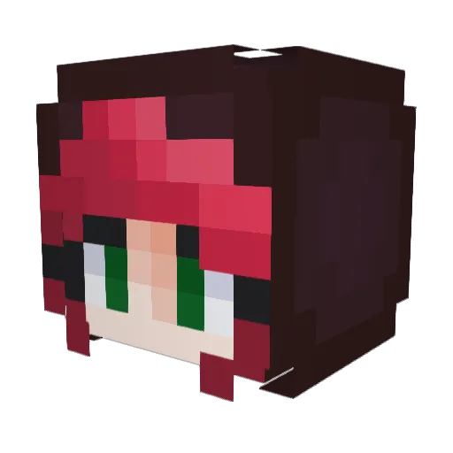 spazzmistic Minecraft avatar head, 3D render
