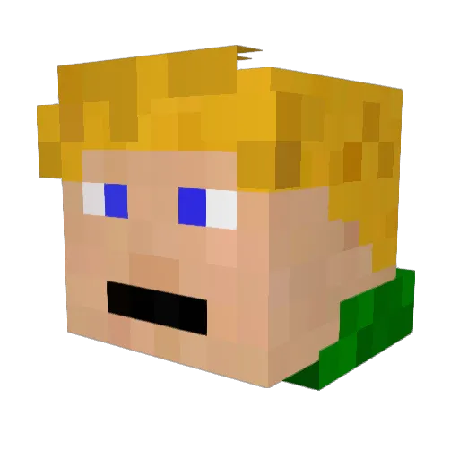 spb1234 Minecraft avatar head, 3D render