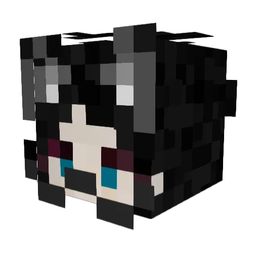 spcecats Minecraft avatar head, 3D render