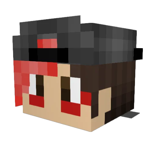 spearboyap Minecraft avatar head, 3D render