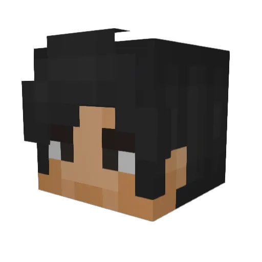 spearmintz Minecraft avatar head, 3D render