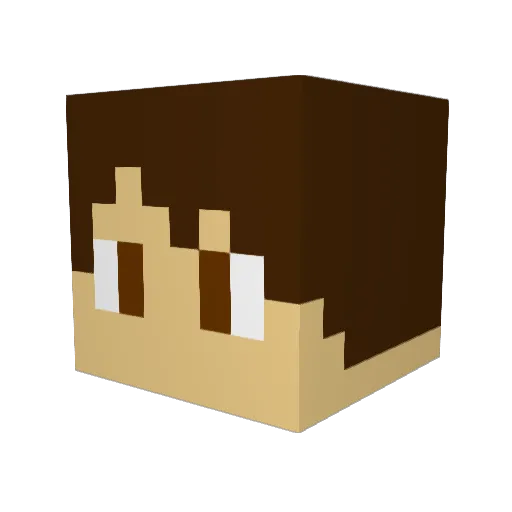 spears470 Minecraft avatar head, 3D render