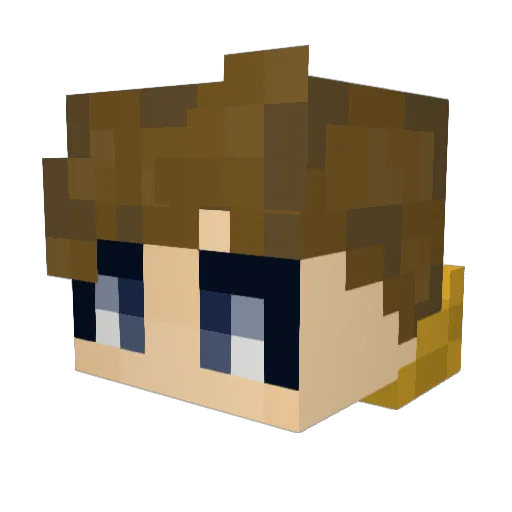 spebs Minecraft avatar head, 3D render
