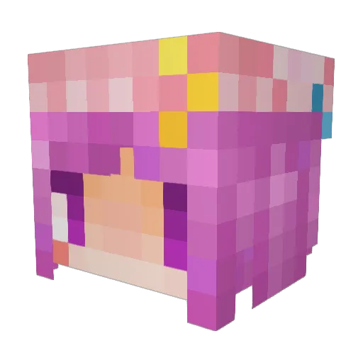 specRP Minecraft avatar head, 3D render