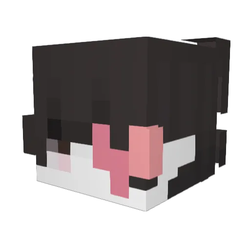 speccter Minecraft avatar head, 3D render