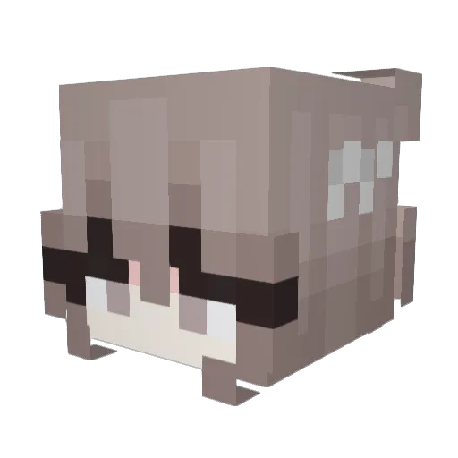 speci3l Minecraft avatar head, 3D render