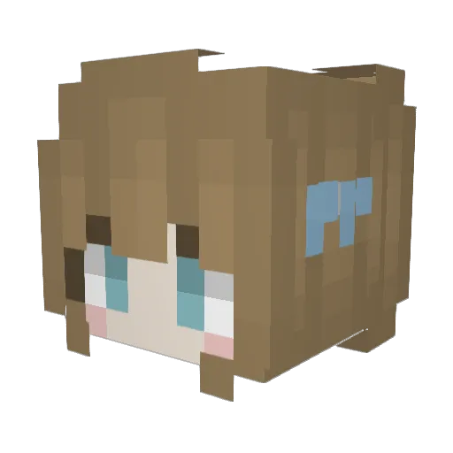 specialmelody21 Minecraft avatar head, 3D render