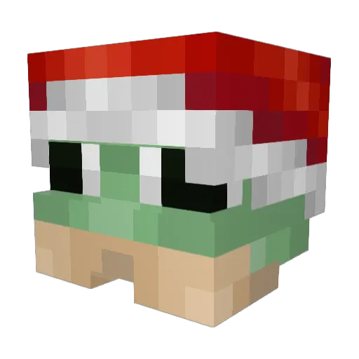 specialruuser Minecraft avatar head, 3D render