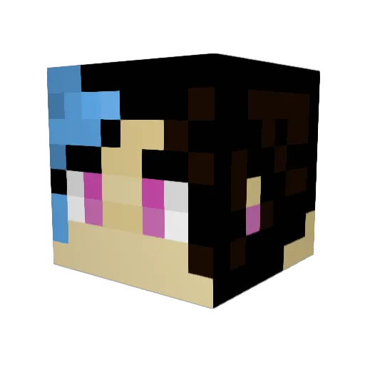 specialzinger Minecraft avatar head, 3D render