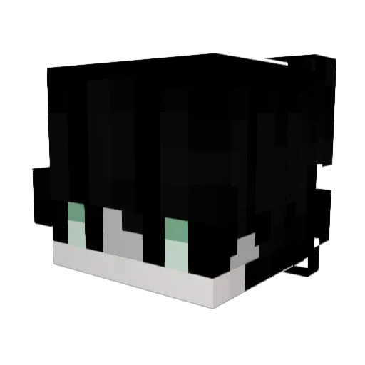 specificaly Minecraft avatar head, 3D render