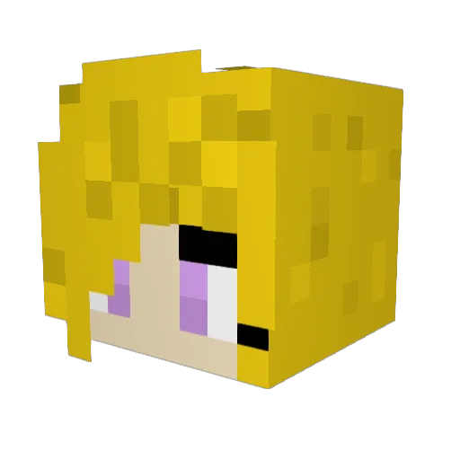specs182 Minecraft avatar head, 3D render