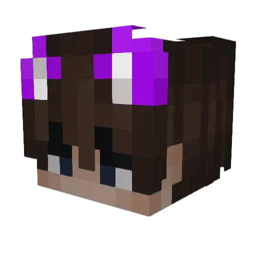 specterST Minecraft avatar head, 3D render