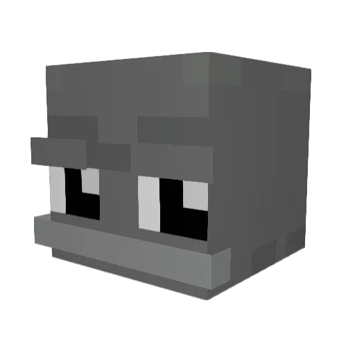 spectral_gd Minecraft avatar head, 3D render