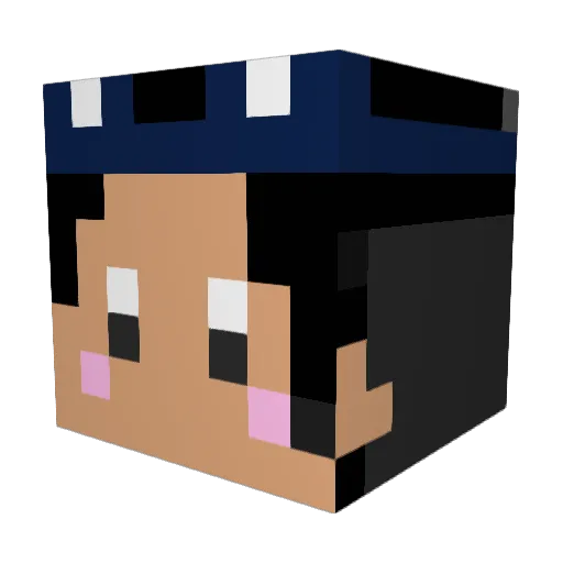 spectrin0 Minecraft avatar head, 3D render
