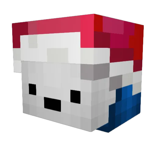 spectrumpanda Minecraft avatar head, 3D render