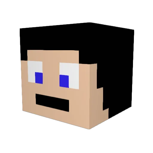 spedg10 Minecraft avatar head, 3D render