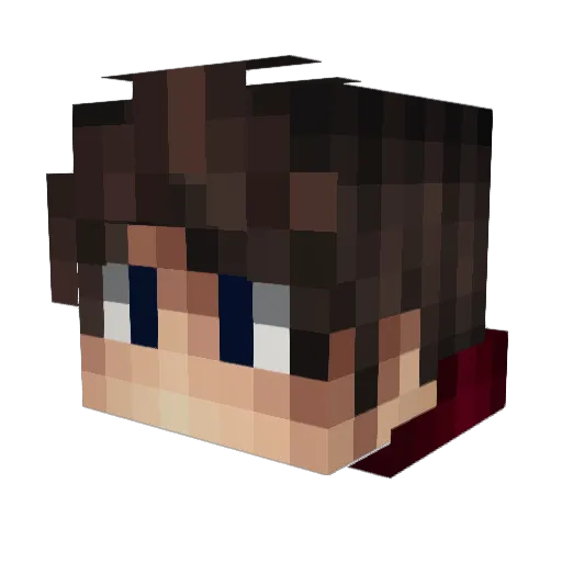 speed_10 Minecraft avatar head, 3D render