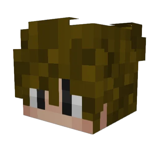 speed_lewione Minecraft avatar head, 3D render