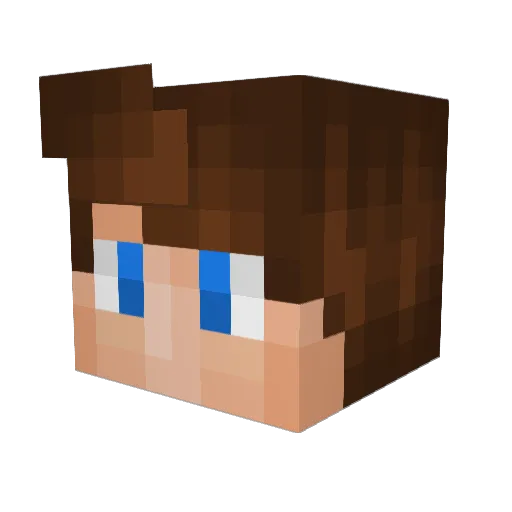 speedart Minecraft avatar head, 3D render