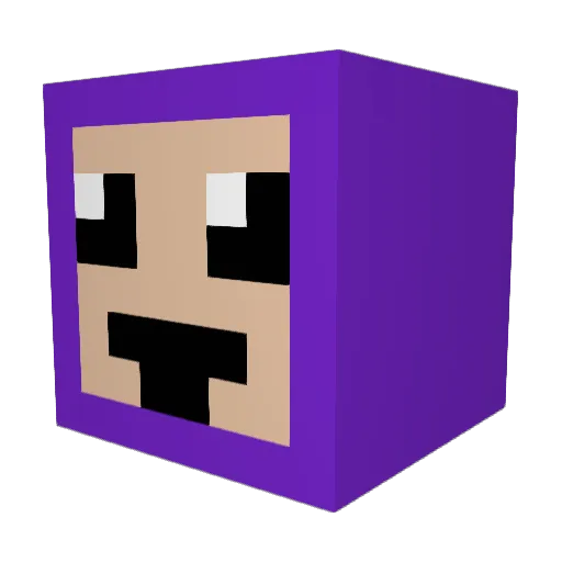 speedgast Minecraft avatar head, 3D render