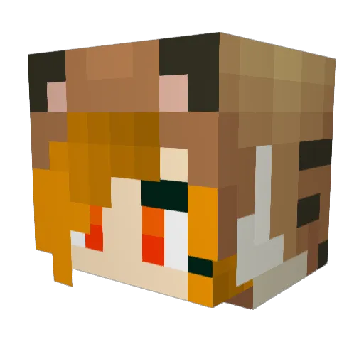 speedieluke Minecraft avatar head, 3D render