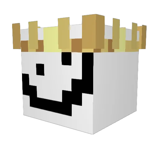 speedily_16 Minecraft avatar head, 3D render