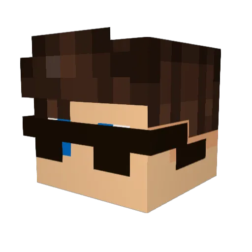 speediusz Minecraft avatar head, 3D render
