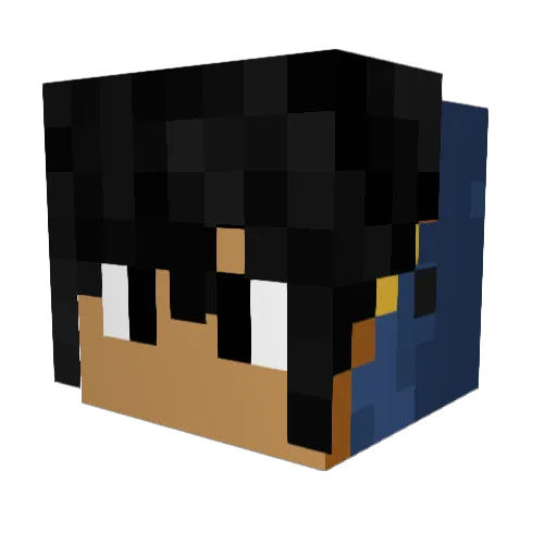 speedjay Minecraft avatar head, 3D render