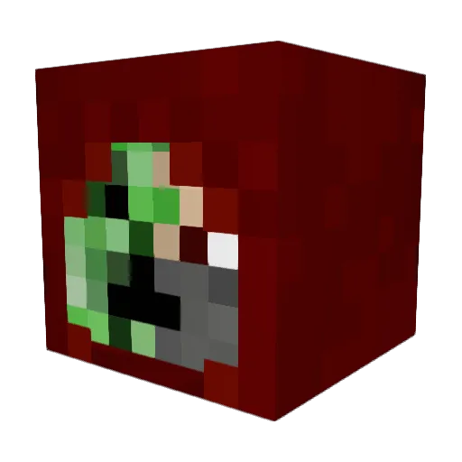 speedo4 Minecraft avatar head, 3D render