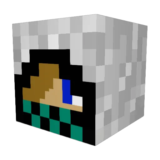 speedwout1 Minecraft avatar head, 3D render