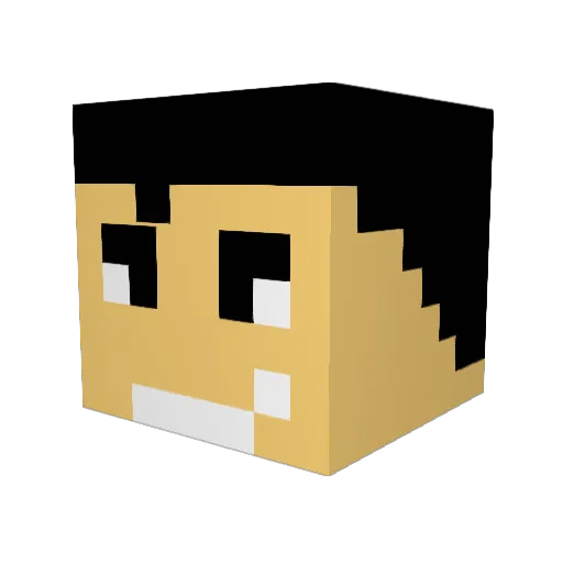 speedy12377 Minecraft avatar head, 3D render