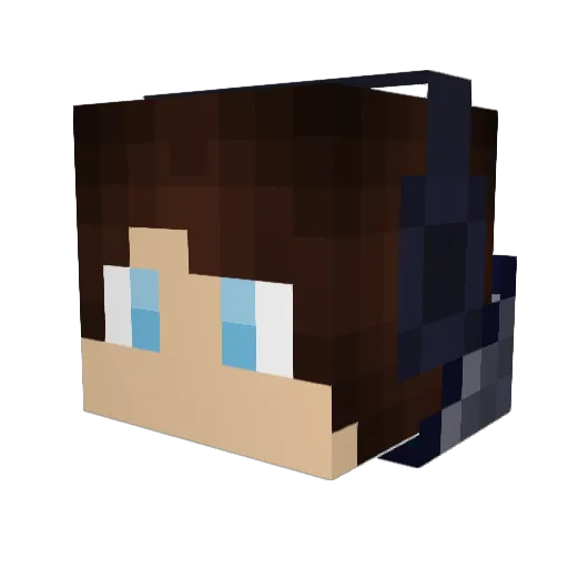 speedy_pickaxe Minecraft avatar head, 3D render