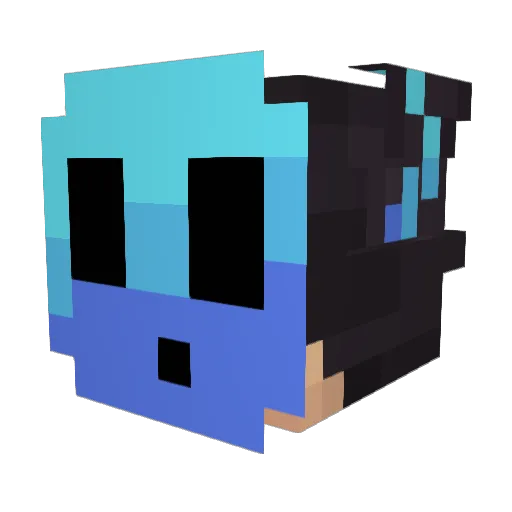 speedybianco Minecraft avatar head, 3D render