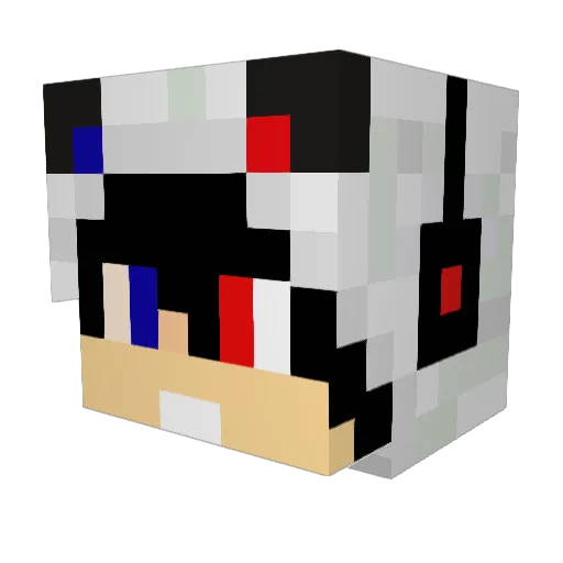 speedybolt Minecraft avatar head, 3D render