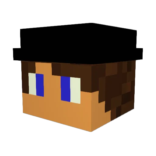 speedymouse8 Minecraft avatar head, 3D render