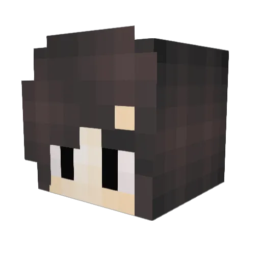 speeedySlime Minecraft avatar head, 3D render