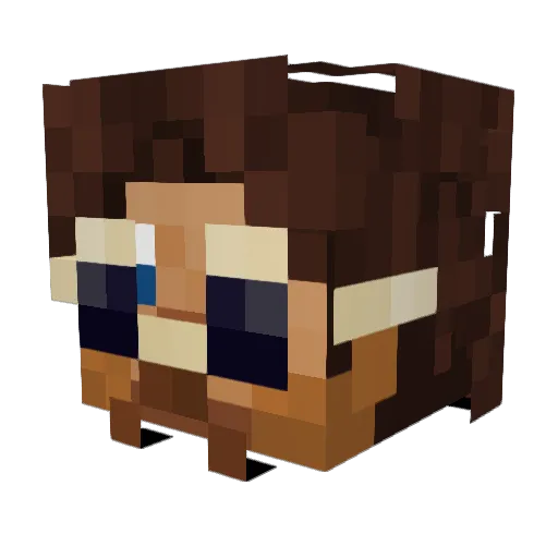 speeper Minecraft avatar head, 3D render
