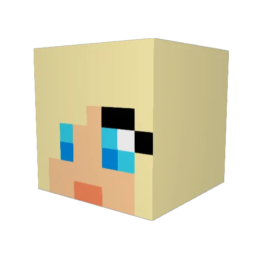 spektor95 Minecraft avatar head, 3D render
