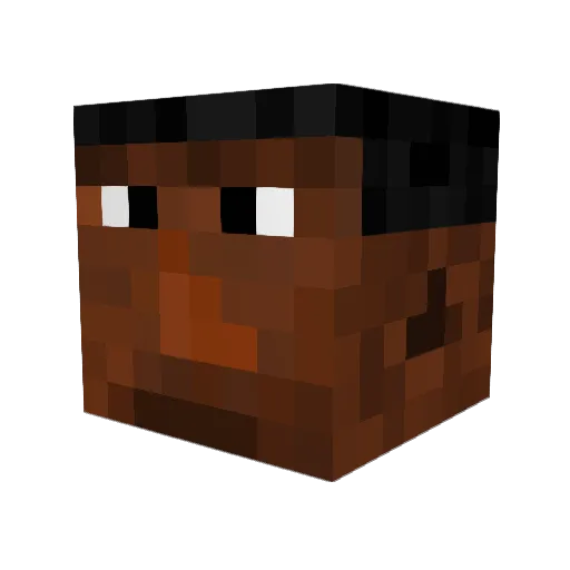 spektt Minecraft avatar head, 3D render
